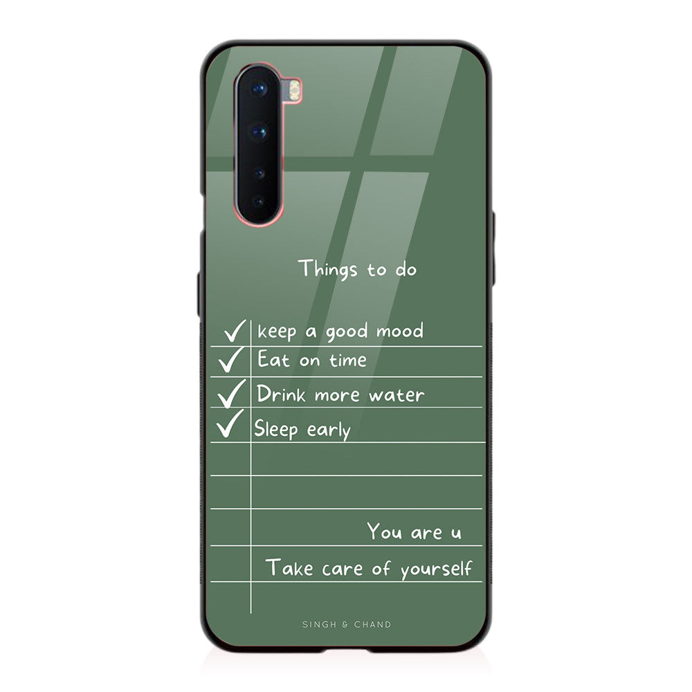 Things to do� One Plus Nord Phone Case