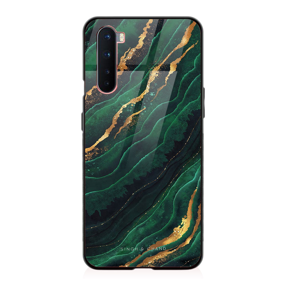 FLUID ART- EMERALD One Plus Nord Phone Case
